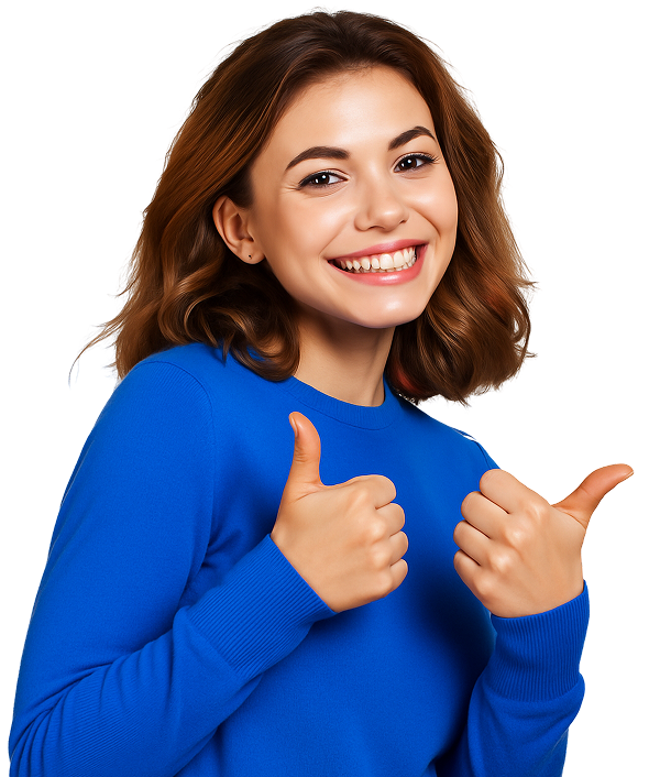 Smiling teen